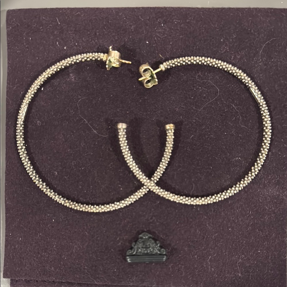 Lagos Silver Hoop Earrings